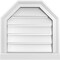 Ekena Millwork Octagonal Top Surface Mount PVC Gable Vent w/ 2"W x 2"P Brickmould Sill Frame, 18"W x 18"H GVPOT18X1803SF - alternate 1